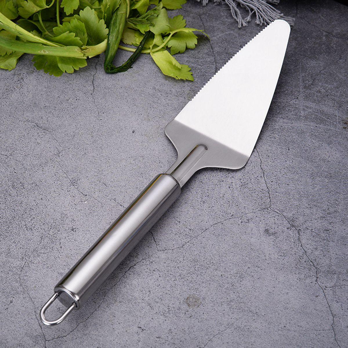 

Pizza Comfortable Handle Dessert Cake Tool Pie Server Serrated Spatula Slicer Pie Server