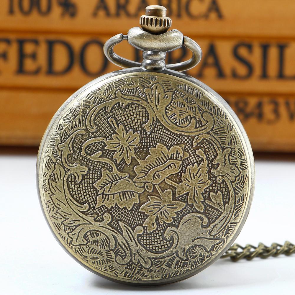 10pcs/lot Wholesale Classic Vintage Quartz Pocket Watches Men Steampunk Chain Watches Gift Clock Relógio De Bolso