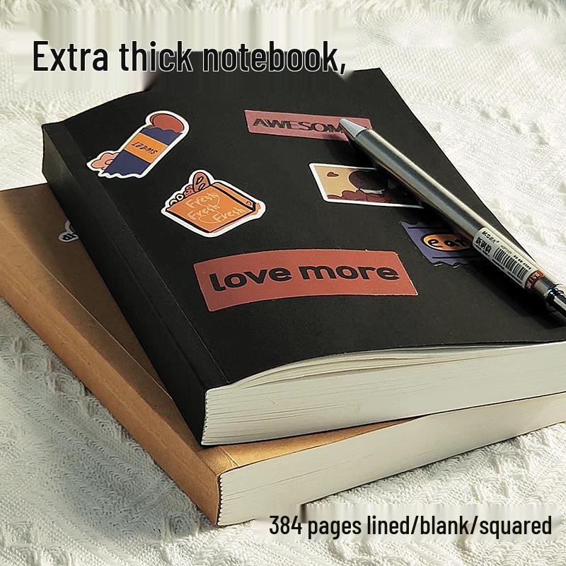 

Wind Super Thick Minimalist Student Notebook – High Value Practical Diary, New Style Yellow [1 notebook/384 pages]