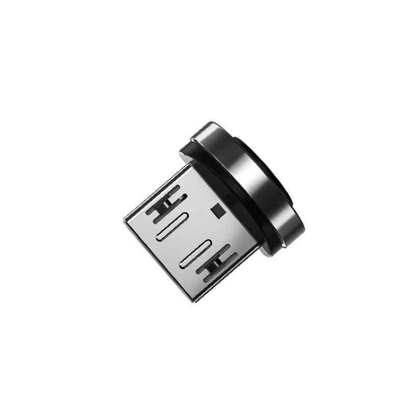 540° Magnetic 3A Fast Charging 7-Pin USB-C/Android Data Cable with Rotating Elbow