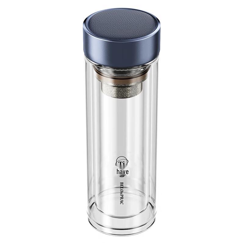 Bello Kyo No.8 Double-Layer Glass Tea Infuser Mug 350ml