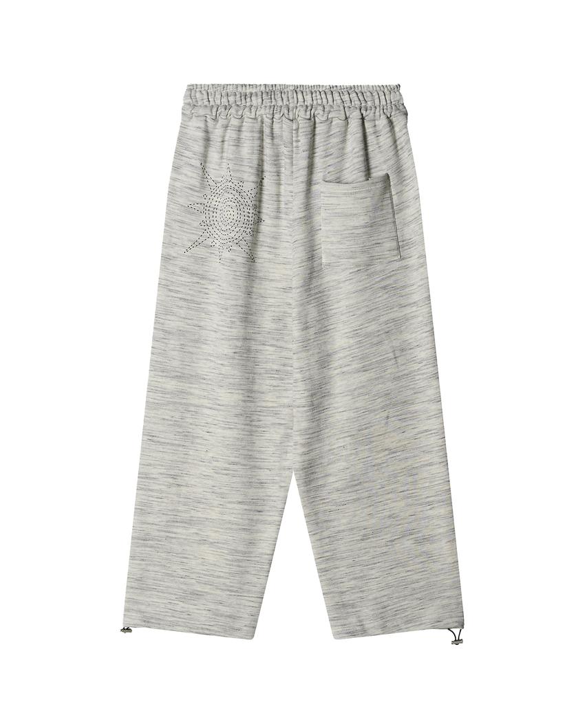 FREEMARIO Sun Logo Wide Training Pants [White]