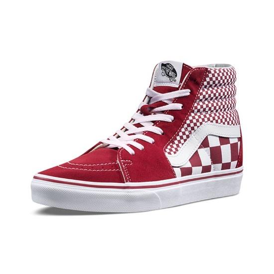 Vans Sk8-Hi 'Red Mix Checker' VN0A38GEVK5 Men's Shoes