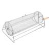 Carbon Steel Rotating Grill Basket   Rotation Grilling Portable Barbecue with Handle Vegetables Outdoor Camping Gifts Garden Dad Husband Friends