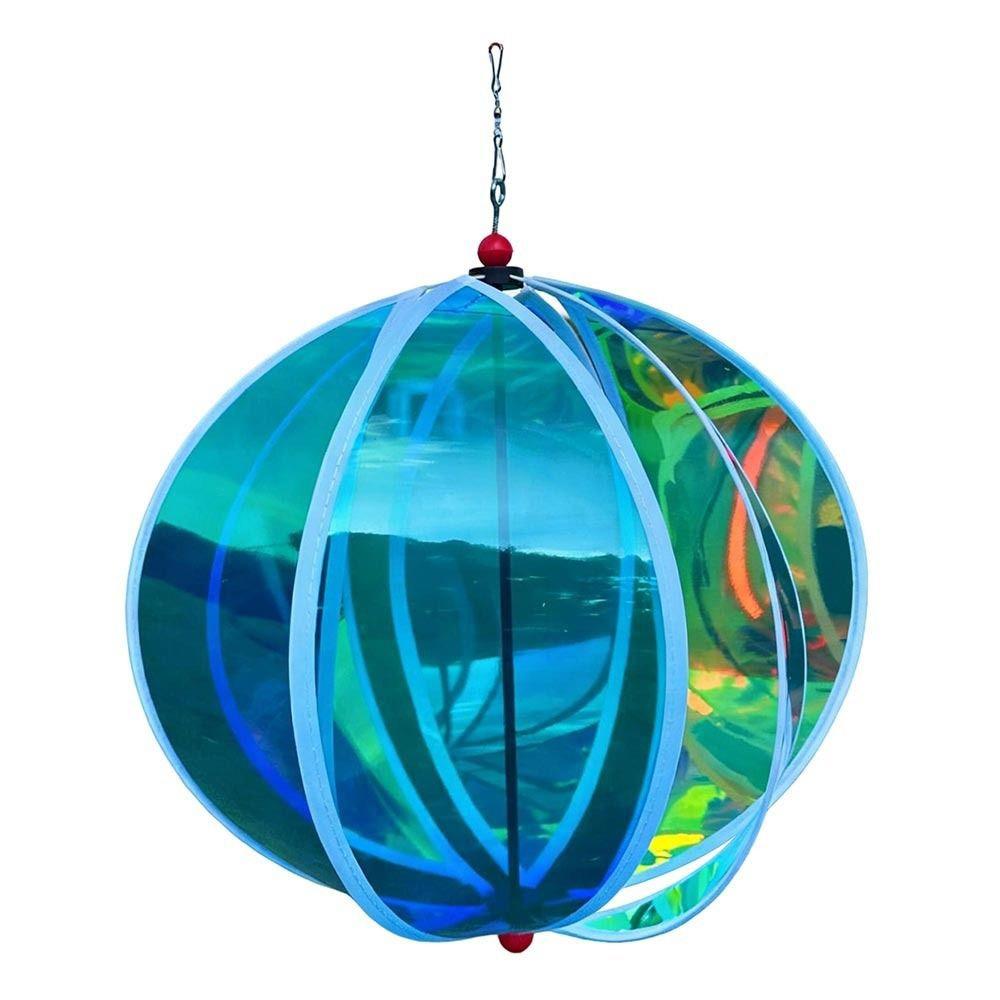 Luminous Film Hot Air Balloon Wind Spinner Bright Film Colorful Design Luminous Windmill Dazzling Wind Transparent Material