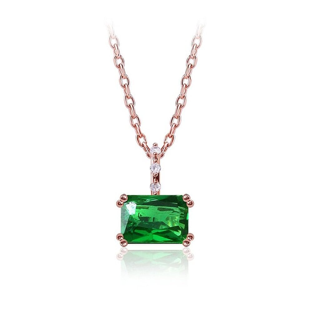 [Luvre Paris] Forest Emerald Necklace Na0379