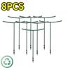 1-16PCS Plastic Plant Support Pile Frame Greenhouse Arrangement Semicircle Fixed Rod Indoor Flower Plant Vine Climbing Bracket