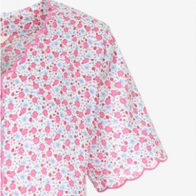 L Affair Women Pink fLower Long Cotton Dress Lwodg819 Pk