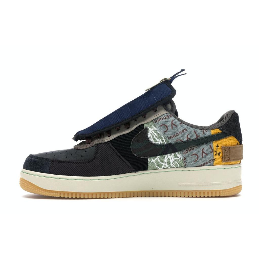 Nike Travis Scott X Air Force 1 Low Cactus Jack Unisex Sneakers Multi-Color Muted-Bronze Fossil CN2405-900