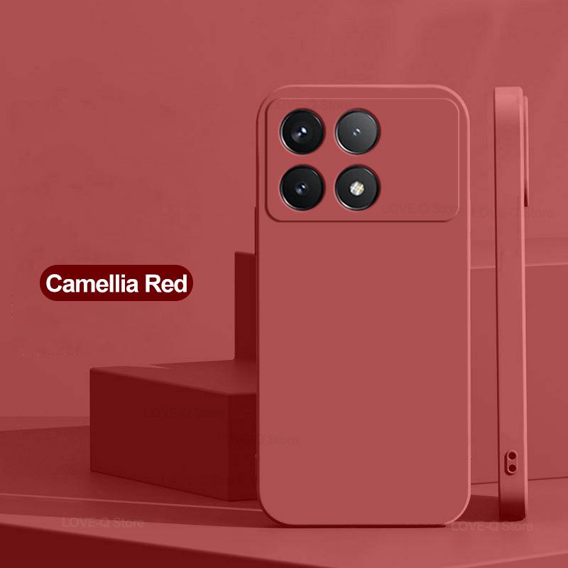 For Poco X6 Pro 5G Case Luxury Liquid Silicone Phone Case For Xiaomi Poco X6 Pro 5G Camera Protection Case