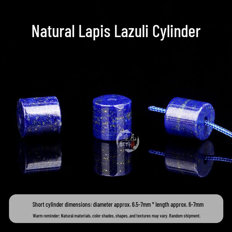 Lapis Lazuli Round Cuboid Bead Strand for DIY Handmade Jewelry Accessories