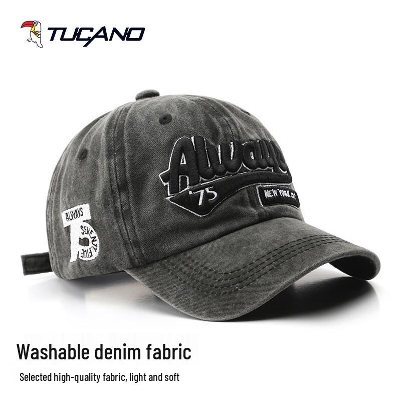 TUCANO Unisex Embroidered Denim Sun Protection Baseball Cap