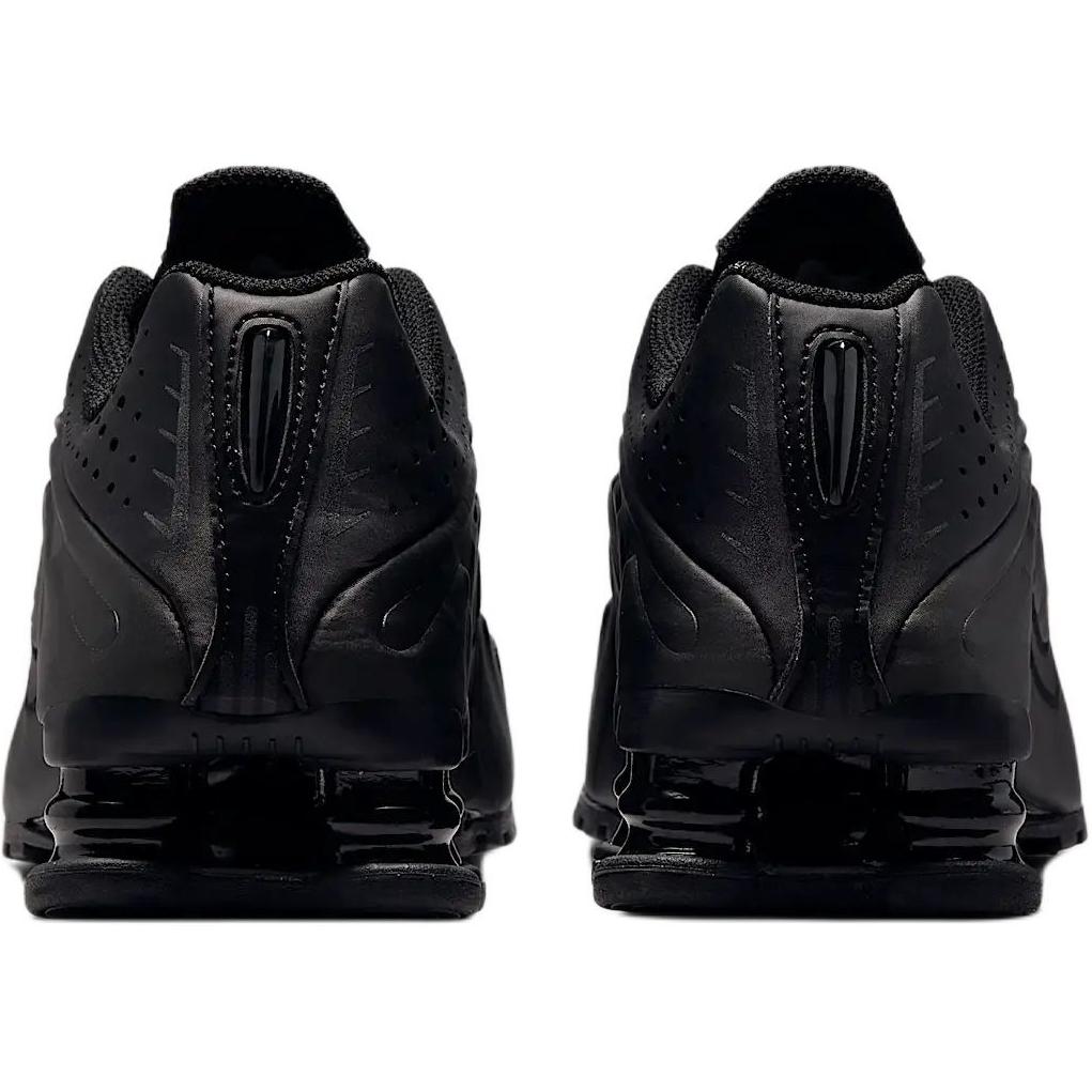 Nike Shox R4 GS Triple Black Kids Sneakers Bright-Crimson CW2626-003