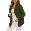 Women's Winter Casual Padded Thickened Suit Collar Button Lambswool Jacket Cardigan