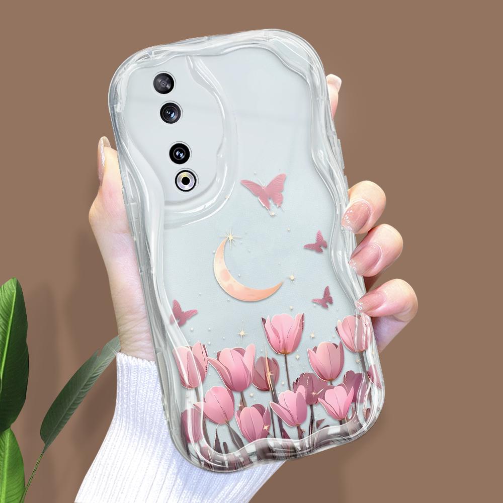 

Милый мультяшный узор, кремовая текстура, мягкий силиконовый чехол с волнистыми краями, чехол для телефона для Huawei Honor Infinix Tecno iPhone iPhone 8 Plus прозрачный