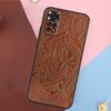 Brown Tooled Leather Pattern Cover For Xiaomi Redmi Note 13 14 Pro 12 11 9 10 9S 10S 11S 12S Redmi 14C 10C 12C 13C Case