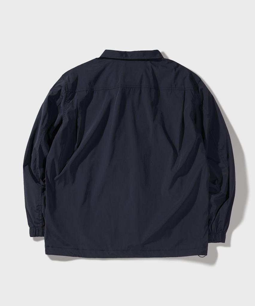 Ffeff Studio 3D Pocket Standard Collar Zip-Up (Navy)