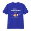 Anatomy Of A Furry Potato Guinea Pig Lover T Shirt vintage Washed fashion Top For Everyday Wear graphic Breathable Versatile