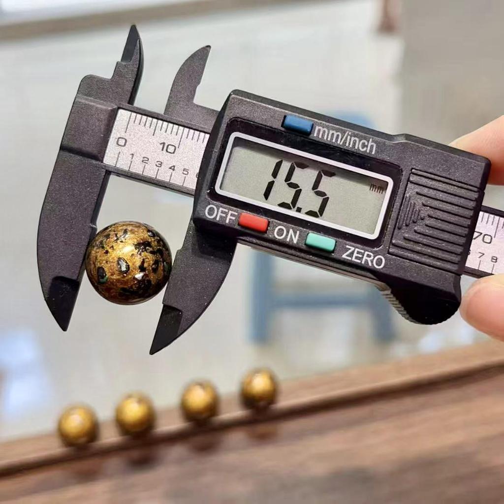 Genuine Flawless Intangible Cultural Heritage Golden Yellow Mother-of-Pearl Inlaid Lacquer Buddhist Bracelet Beads.