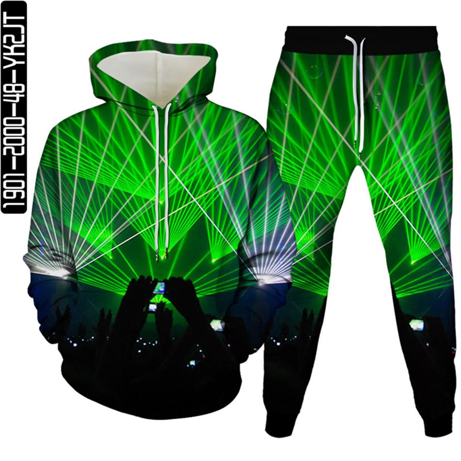 Musical Note 3D Druck Männer Trainingsanzug 2 Pcs Sets Herbst Frühling Hoody Sweatshirt + Lange Hosen Sport Weibliche Mode Kleidung anzug S-6XL