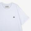 Vivienne WesTwood Unisex Logo Stickerei Weißes T-Shirt 3g010013 J001m A401