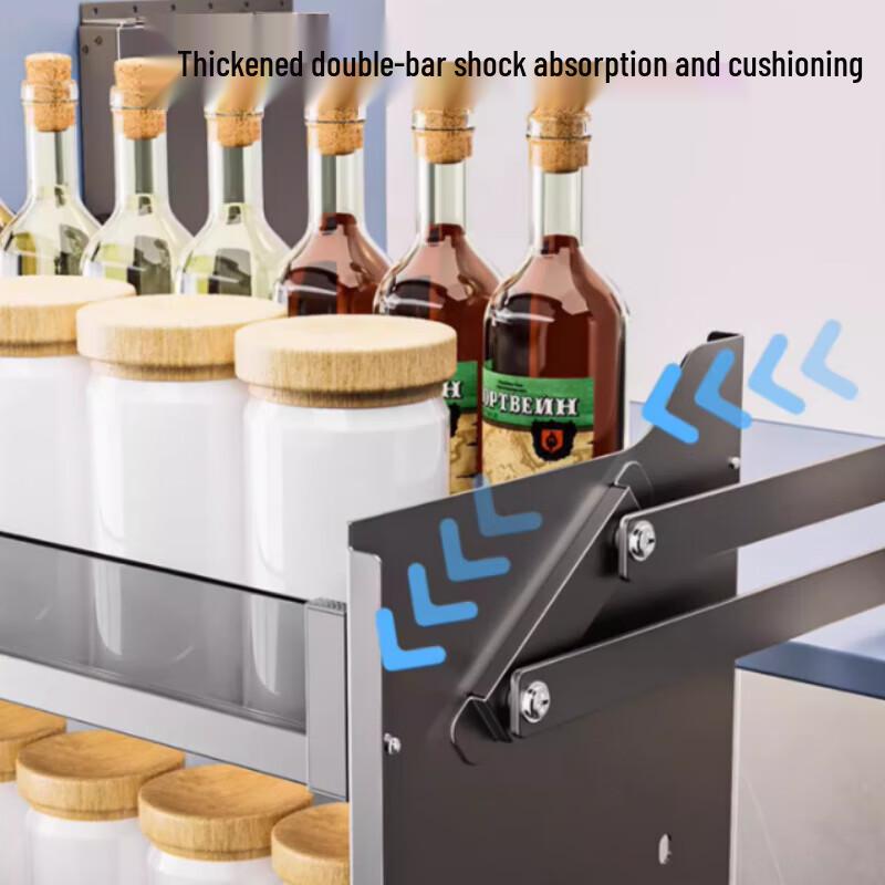 Adjustable Pull-Down Kitchen Cabinet Organizer