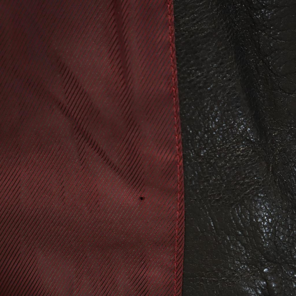 AVIREX Patched Goat Leather Jacket L Black Men's Used