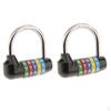 2Pcs Resettable Word Padlock Metal and Plated Steel Material for School, Employee, Gym or , Case,