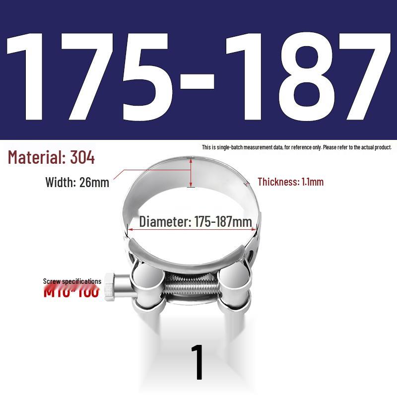 304 Stainless Steel Heavy Duty European Band Clamp for Water Pipe Fixation