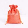 10Pcs/Lot 7x9 9x12 10x14 13x18cm Coffee Beans Storages Bag Plants Gift Pouches Jute Jewelry Sachet Xmas Party Decoration Pocket
