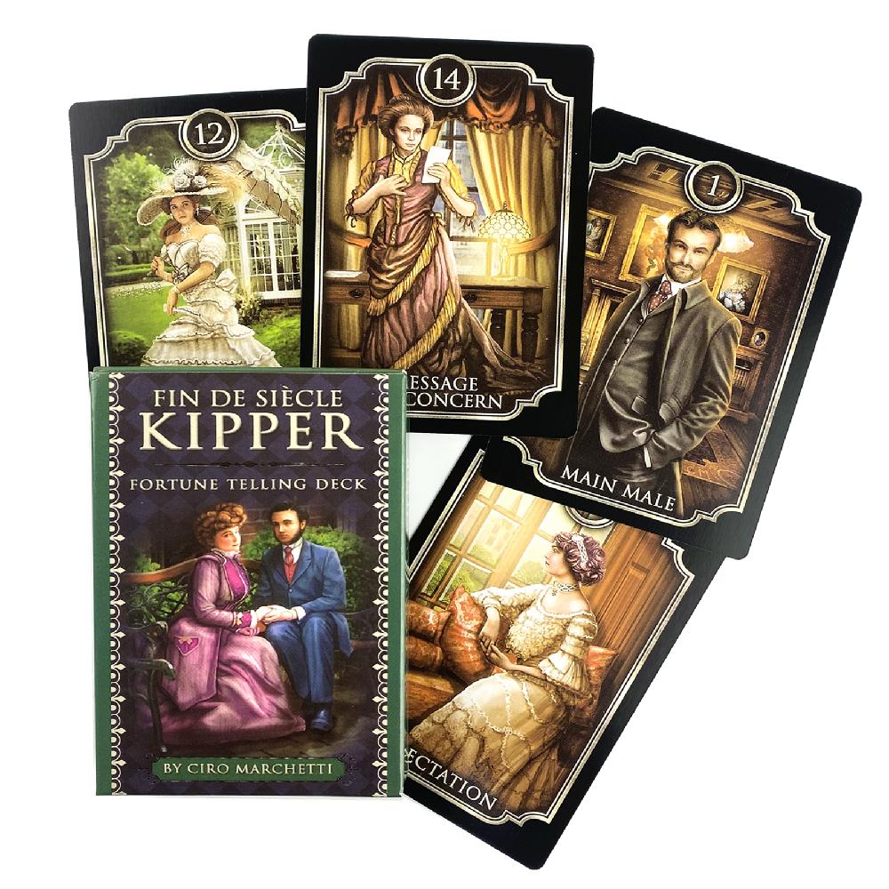 Fin Sieve Kipper Tarot Cards English Board Games Divination Fate Family Party Playing Oracle Card Deck Table Game