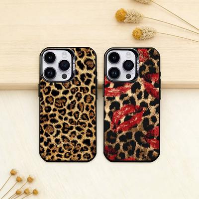 Leopard Print Phone Case for Color Silver Shell For IPhone 17 16 15 14 13 12 11 Pro Max Plus