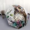 1pc Floral Owl Decor Auto-Fold Umbrella with One-Touch Open/Close - 8 Reinforced Ribs for Windproof Stability yy251118144