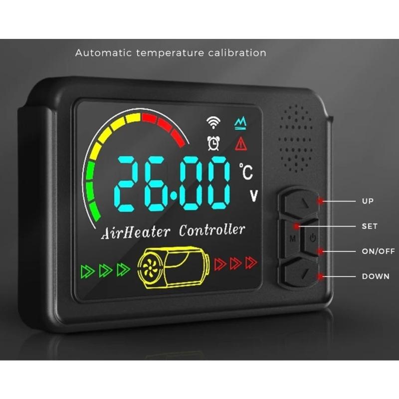 12V 24V Parking Heater Equipped with LCD Switches & Remote Control for 1-5KW Power in Trucks Campers