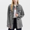 Levis Rock & Roll Series Casual Lapel Hem Whisker Design Single-Breasted Denim Jacket Women Jackets 002Z1-0000