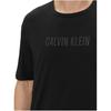 Calvin Klein S/S Crew Neck Solid Color Simple Soft Comfortable Sleepwear Top Men tops Black 000NM2567E-UB1