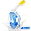 Undervannsdykking Anti-tåke helansikt dykkermaske Snorkling åndedrettsmasker Sikkert vanntett svømmeutstyr for voksne barn