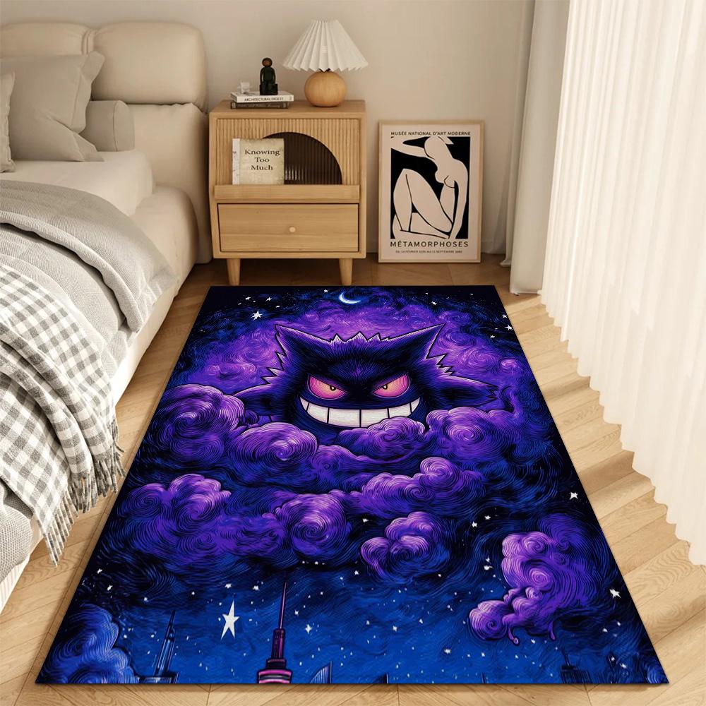 Fashion Entrance Mat Living Room P-Pokemon Rugs Decoration G-gengar Non Slip Carpet for Kitchen Balcony Floor Mats Door Bath Rug