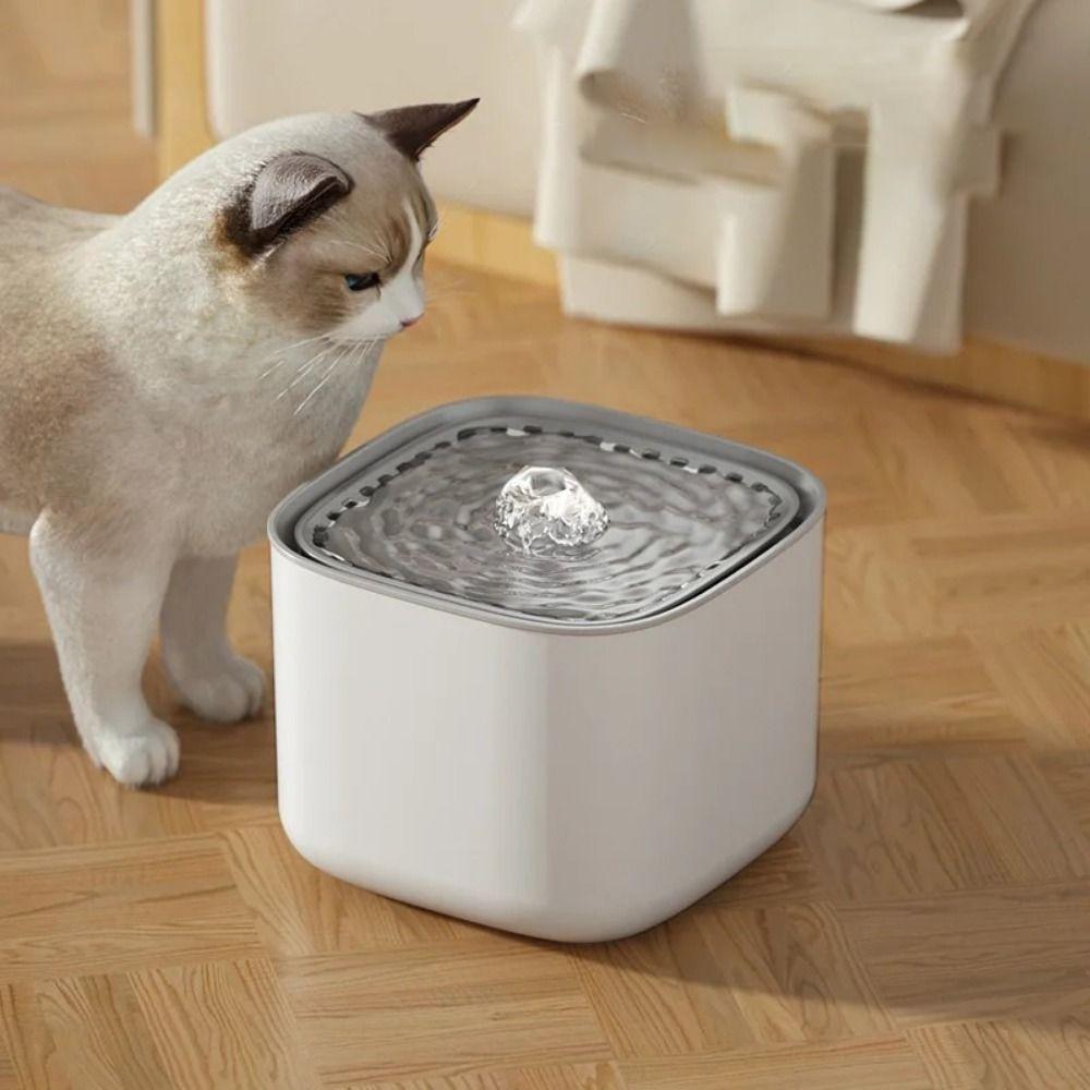 Electric Auto Recirculate Filter 3L Cats Water Dispenser Automatic Cat Water Fountain  for Home