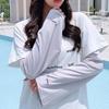 1 Pairs Summer Arm Cover Cool Ice Silk Sports Solid Color Loose Sun Protection Arm Sleeves Half Finger Gloves Arm Guard Cuff