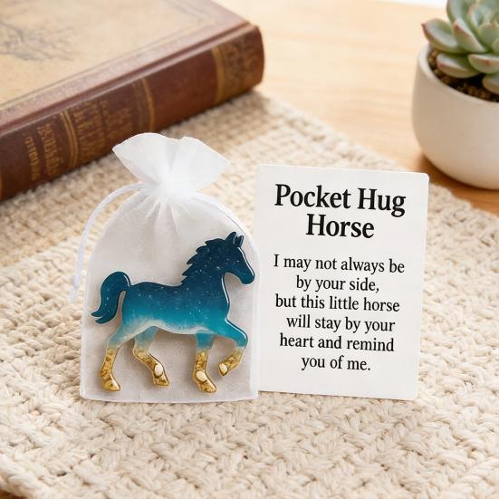 Angel Hug Pocket Decorative Positive Pocket Hug Token with Card Beautiful Holiday Decoration for Home Indoor Outdoor Use Bedroom