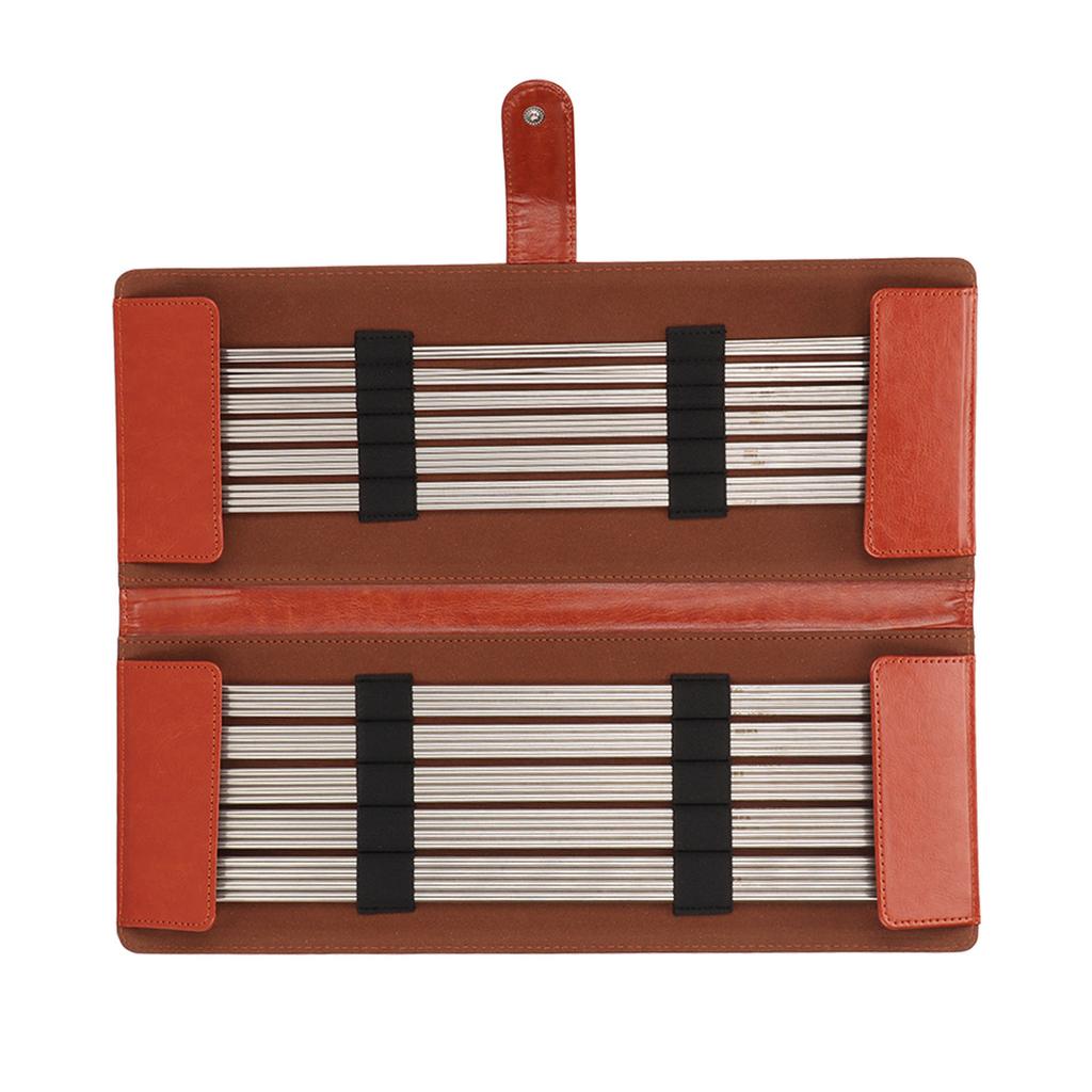 44 st Stickor Assorterad Storlek Rostfritt Stål Släta Ergonomiska Metallstickor Set