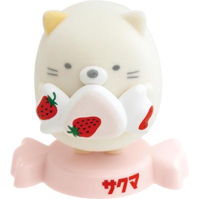 AB28501 Sumikko Gurashi X Sakuma Strawberry Milk Candy Figure Mascot Cat