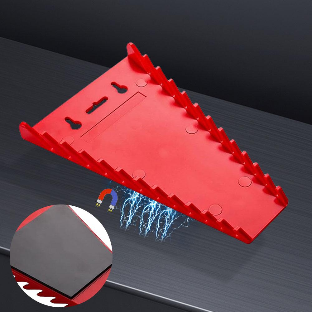 1/2Pcs Wrench Organizer Plastic Spanner Holder Tools Tray Wrench Storage Rack Magnetic Spanner Storage Tool Garage Wrenches Tray