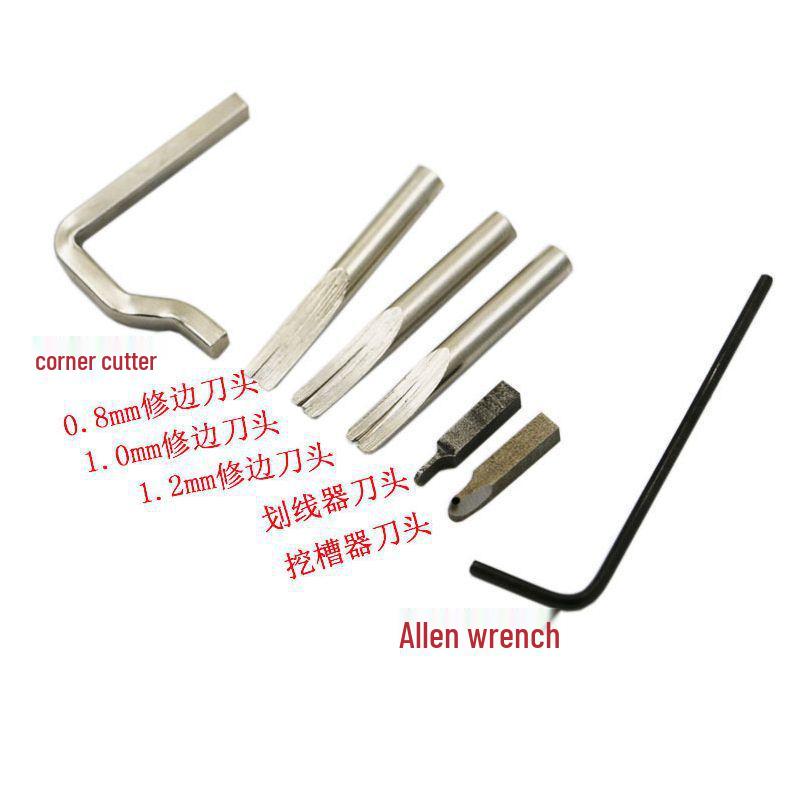 7-in-1 DIY Leather Surface Processor: Trimmer, Edger, Crimper, Groover