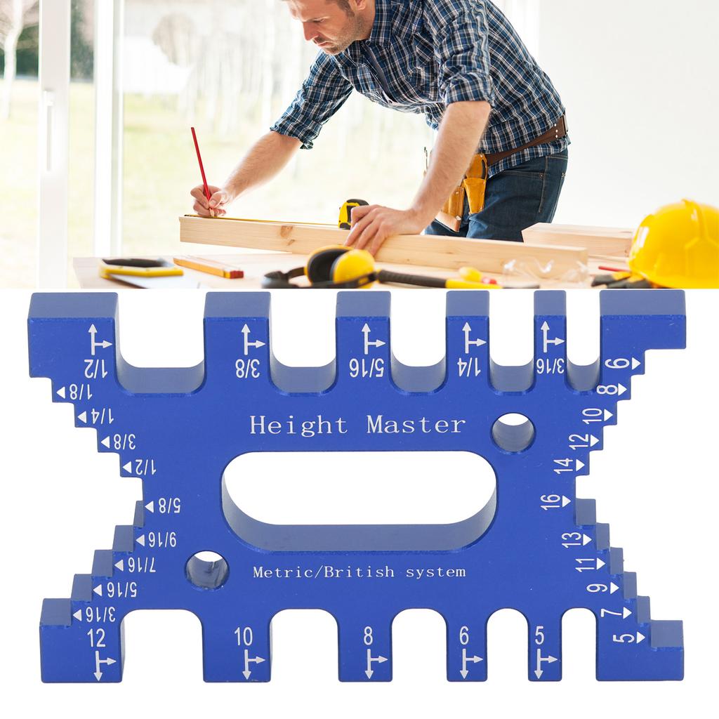 Dovetail Jig Tenon Caliper High Accuracy Scales Carpentry Router Saw Measuring Ruler for Woodworking