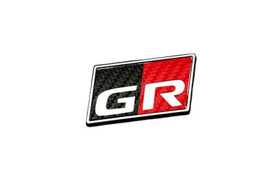 Grazio & Co. GR Yaris Όψη Άνθρακα Πινακίδα GR για Πίσω Τύπου A ΜΑΥΡΟ*ΚΟΚΚΙΝΟ