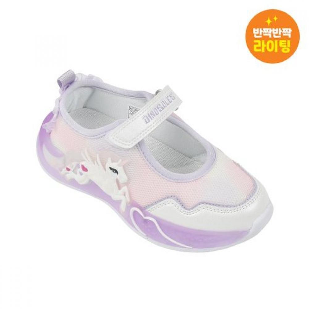 Dinosoles Kids Led Mary Jane Girls Shoes Unicorn   Dnycg1tspu11