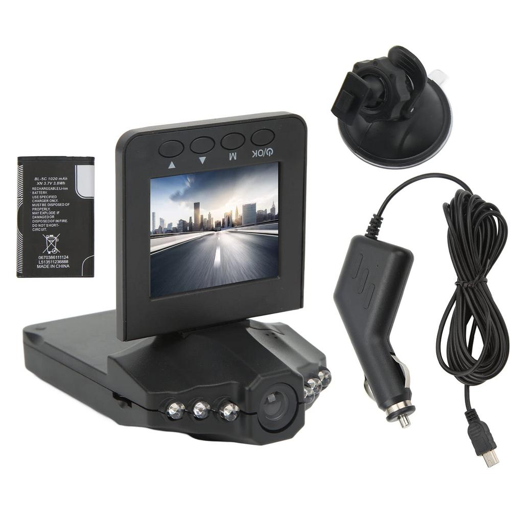 Front and Rear Camera, Drive Recorder, 120° Wide Angle, Circular Recording, Recording Function, Infrared