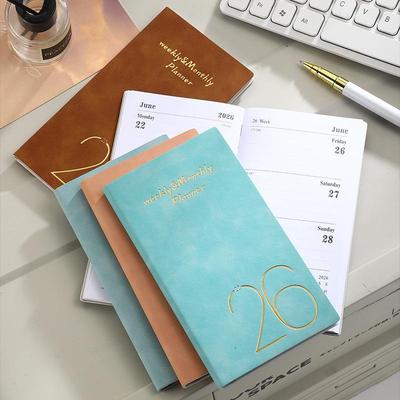 2026 A6 Taschen-Wochenplaner: 365-Tage Zeitmanagement-Tagebuch & Handbuch für Geschäftseffizienz